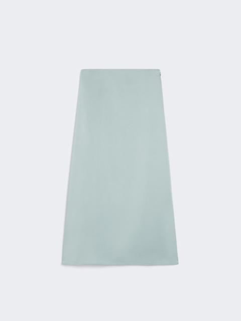 ANGELO Satin calf-length skirt