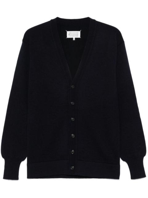 virgin-wool knitted cardigan