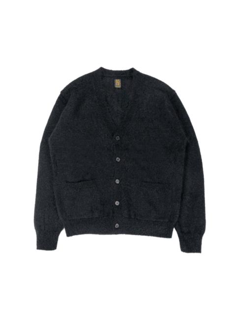 Pure Mohair V Cardigan Black