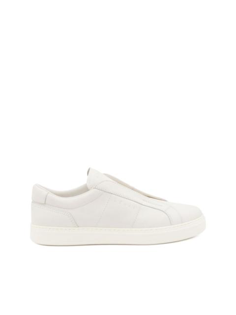 leather slip-on sneakers