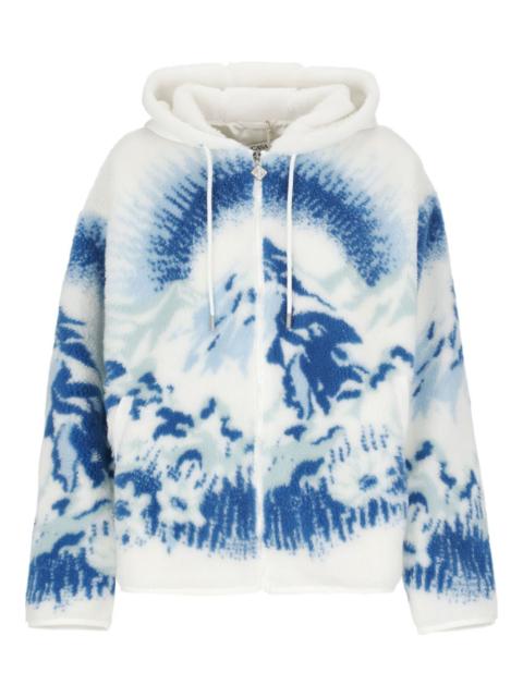 graphic-print hoodie