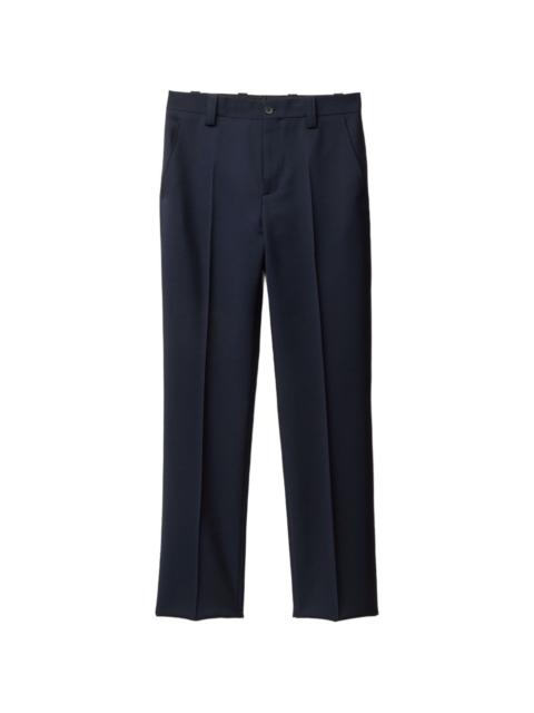wool-mohair slim formal pants
