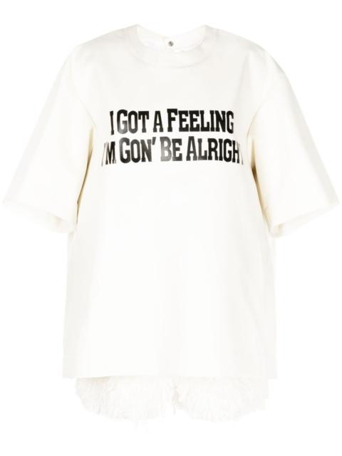 I Got A Feeling layered T-shirt