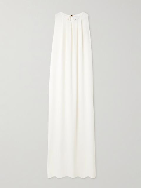 Atena Draped Cady Maxi Dress