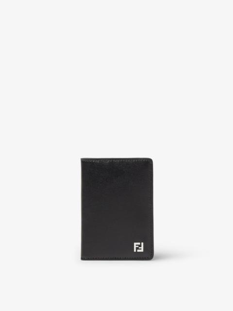 FF Squared Card Holder Black leather card holder