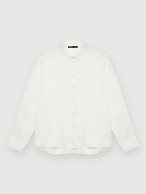 White silk shirt