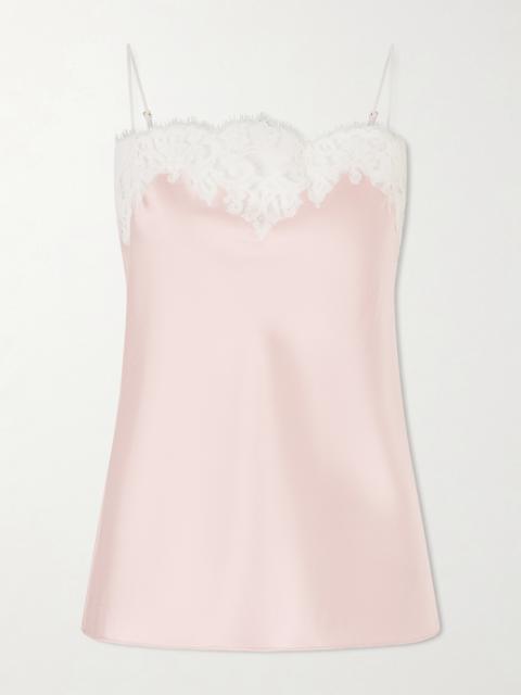 Lace-trimmed Satin Camisole