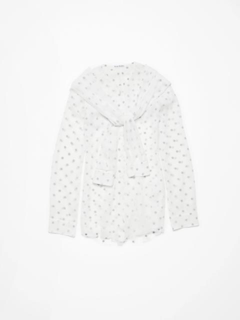 Layered blouse - Black/white