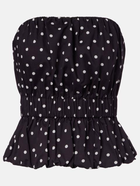 Aurelia polka-dot top