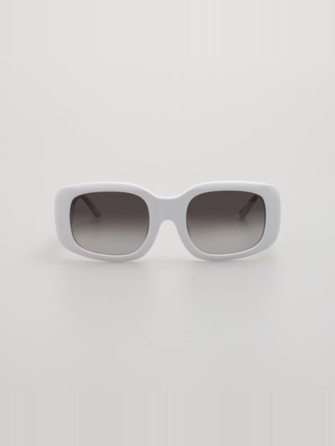 Celeste Oversize Sunglasses in White