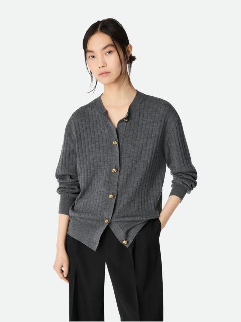 Wool Rib Cardigan