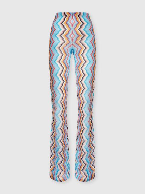 Straight-leg viscose pants