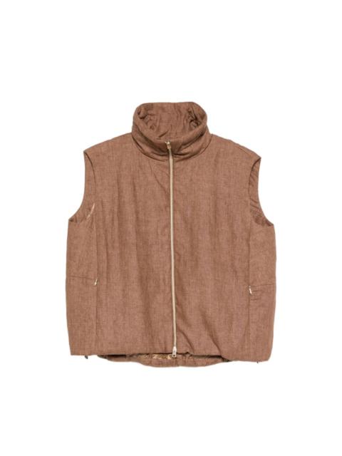 Nylon zipped vest