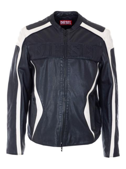 Adam logo-embossed zip-up jacket