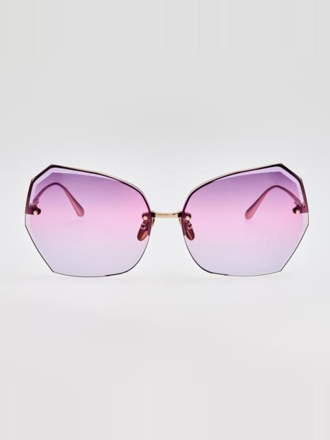 Lila Sunglasses in Purple and Gold