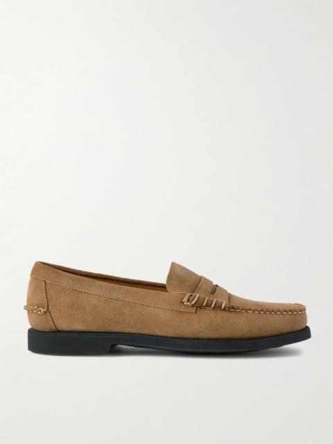 Dan Suede Penny Loafers Tan