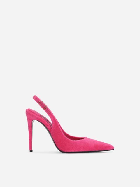 Lollo terrycloth slingbacks