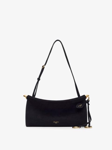 Le Click EW Small black suede bag