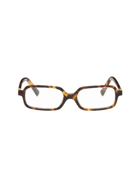 Brown Rectangle Glasses