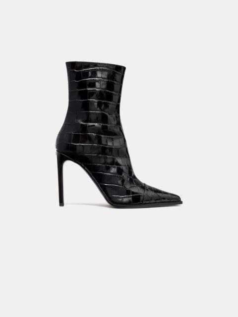 WOMEN'S CROC DEBOSSED MA STILETTO BOOT