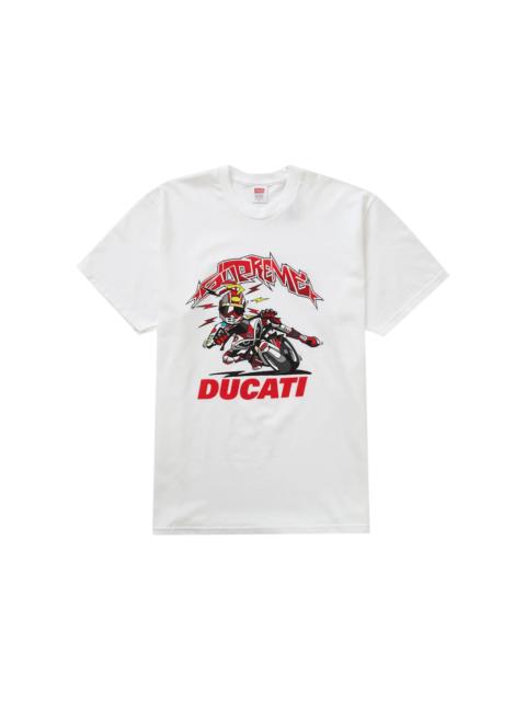Supreme Ducati Bike Tee White
