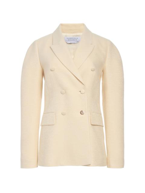 Sedna Blazer in Ivory Silk Tweed