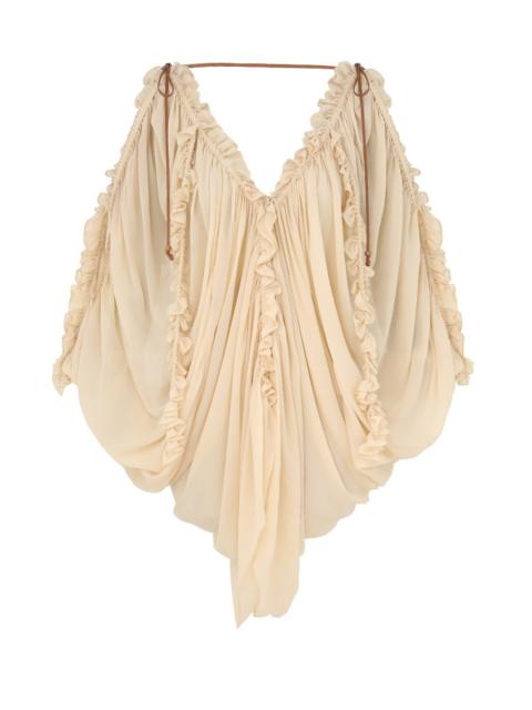 ILLUMINATE DRAPED BLOUSE