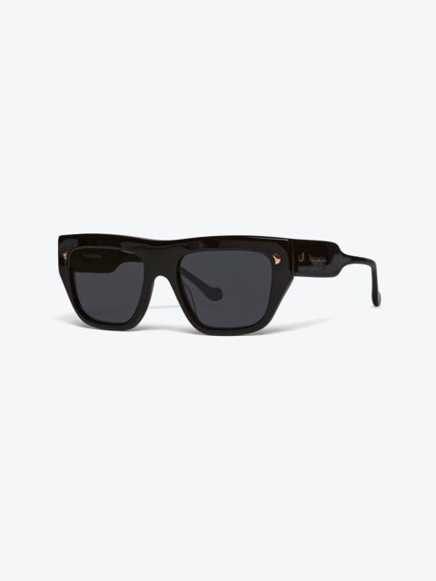 MARTIM - Bio-plastic D-frame sunglasses - Black