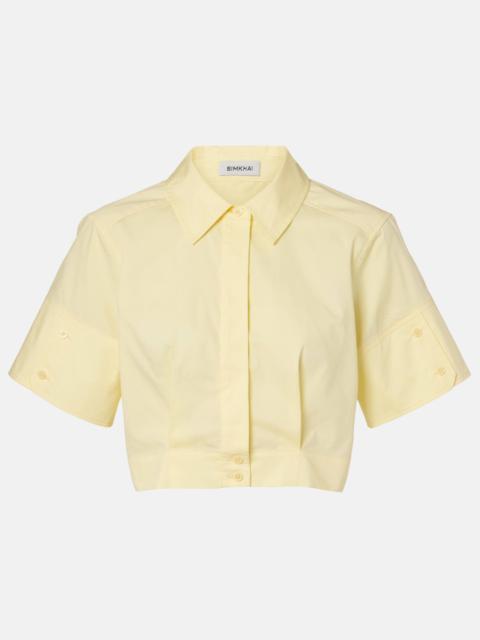 Sabrina cotton-blend crop top