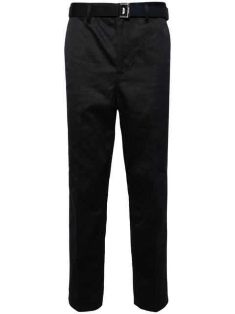 low-rise slim-fit trousers