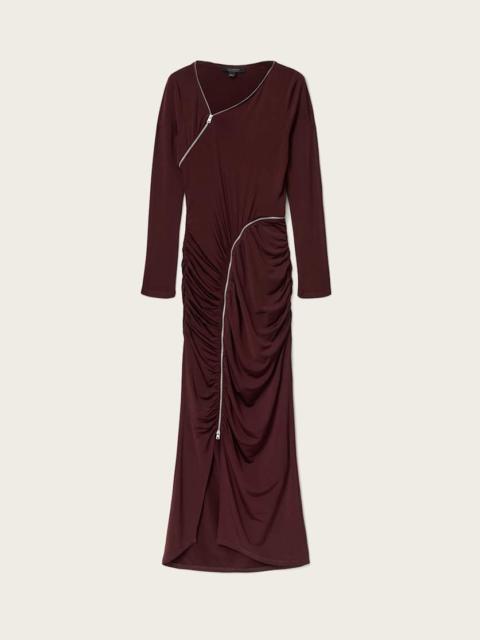 ELSIE ZIPPER MAXI DRESS