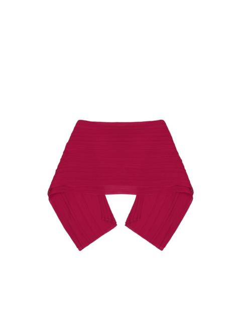pleated scarf