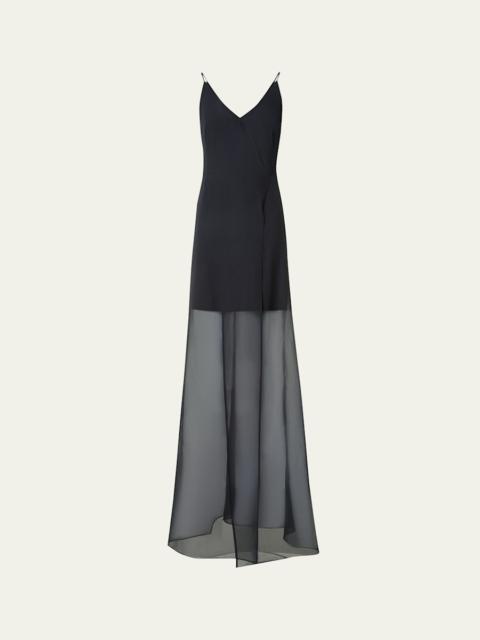 Silk Panama Overlayer Gown