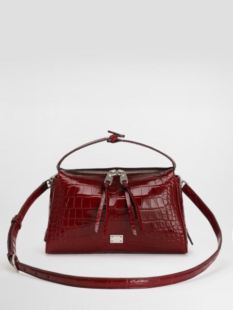 Vittoria alligator crossbody bag