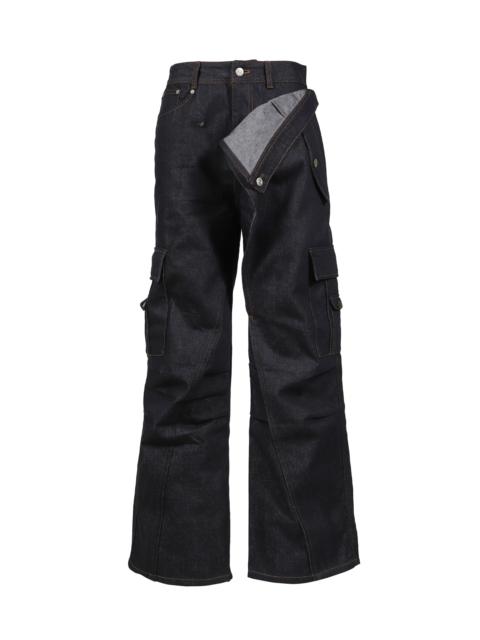 RIGID TURNOVER CARGO JEANS / IND