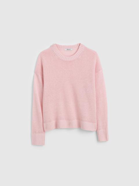 Linen Drop-Shoulder Sweater