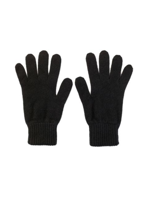 Men's Cashmere Black Gloves