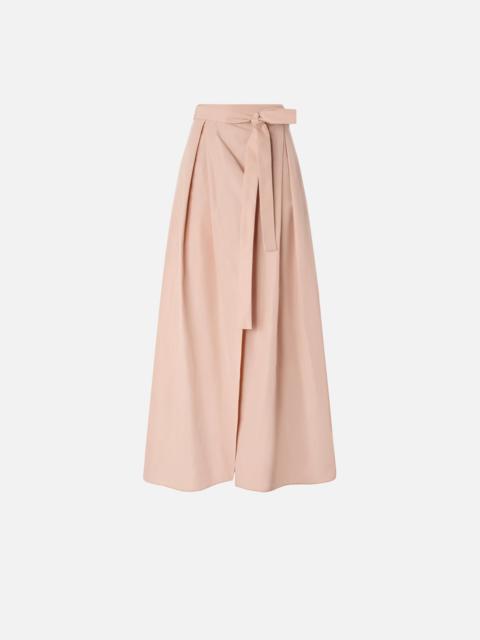 LONG WRAP SKIRT WITH BOW