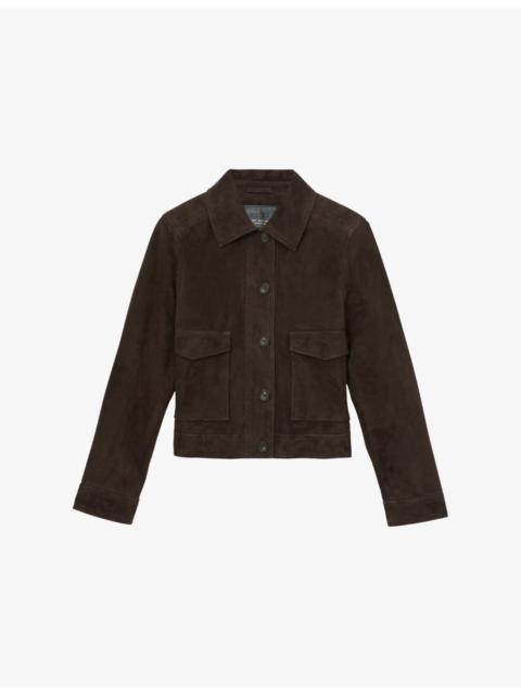 Hanson Suede Trucker Jacket