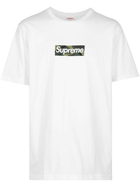 box logo cotton T-shirt
