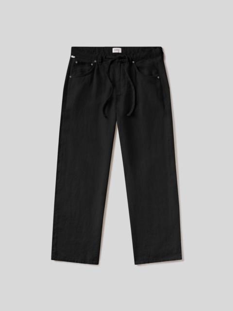 Brynn Drawstring Linen Trouser
In Black