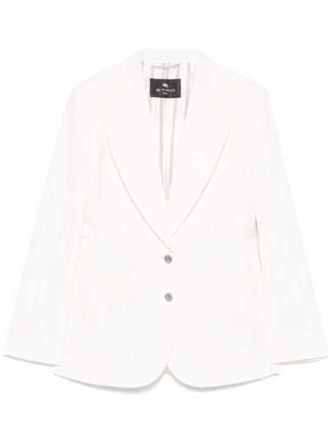 paisley-jacquard blazer