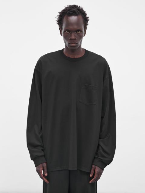 Black Oversized Pocket Long Sleeve