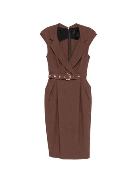 Amadine belted midi dress