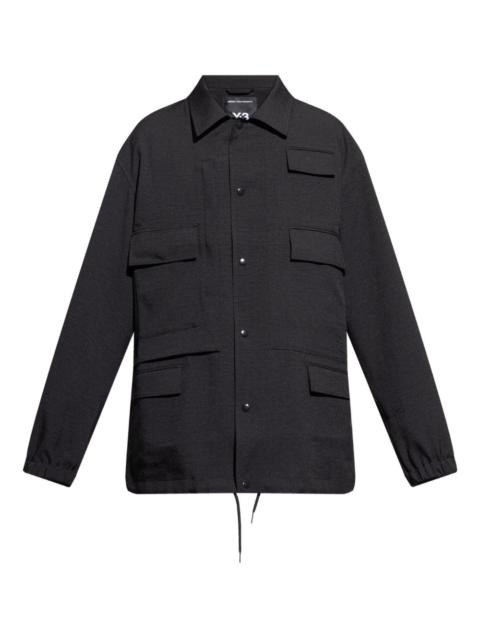 multi-pocket button-fastening jacket