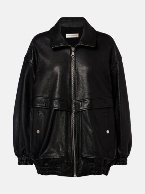Beck leather bomber jacket