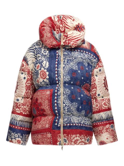 bandana-print puffer jacket