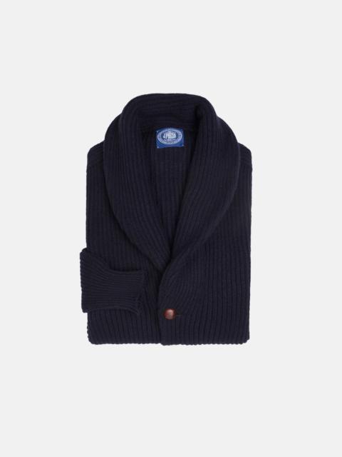 MADE-IN-SCOTLAND SHAWL COLLAR CASHMERE CARDIGAN