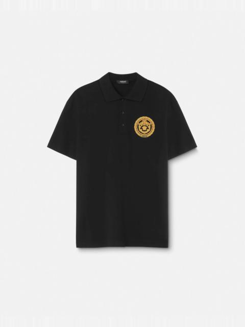 Embroidered Chain Crest Polo Shirt