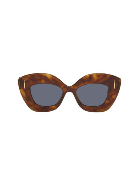 Brown Butterfly Screen Sunglasses